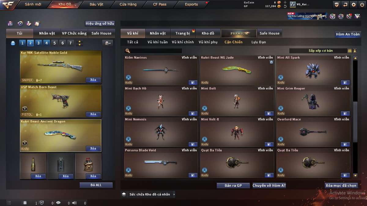 shop acc cf uy tin gia re